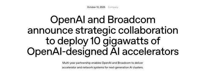 界「M1时刻」九个月杀到!联手博通三年10GW开元棋牌appOpenAI官宣自研首颗芯片AI(图2) 界「M1时刻」九个月杀到!联手博通三年10GW开元棋牌appOpenAI官宣自研首颗芯片AI(图2)